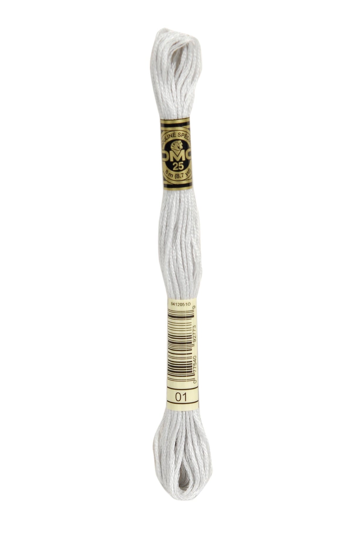 01 DMC Embroidery Thread Mouliné Spécial 117MC 8 meters