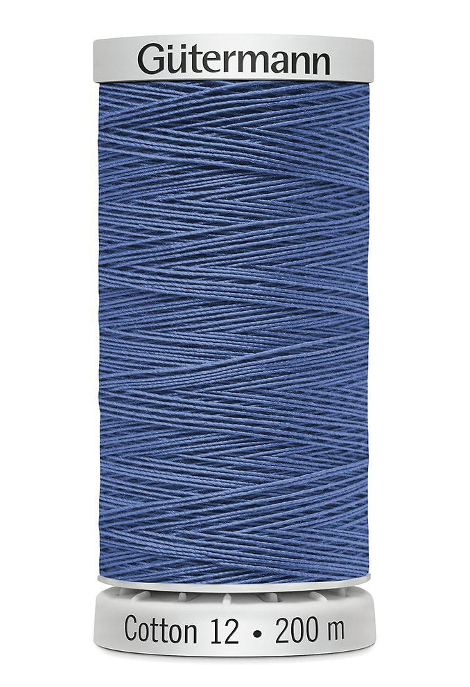 Gütermann Cotton 12 - Hilo de Algodón Sulky para Bordar a Máquina 200m