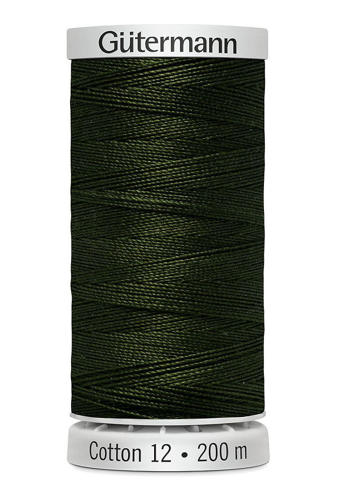 Gütermann Cotton 12 - Hilo de Algodón Sulky para Bordar a Máquina 200m
