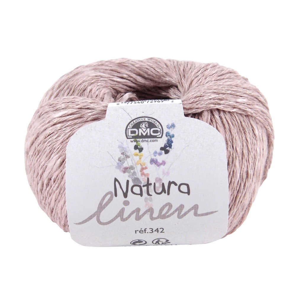 Fil Natura Linen DMC - Mélange de lin, de coton et de viscose avec un look rustique et des textures uniques, 12 couleurs d'inspiration naturelle