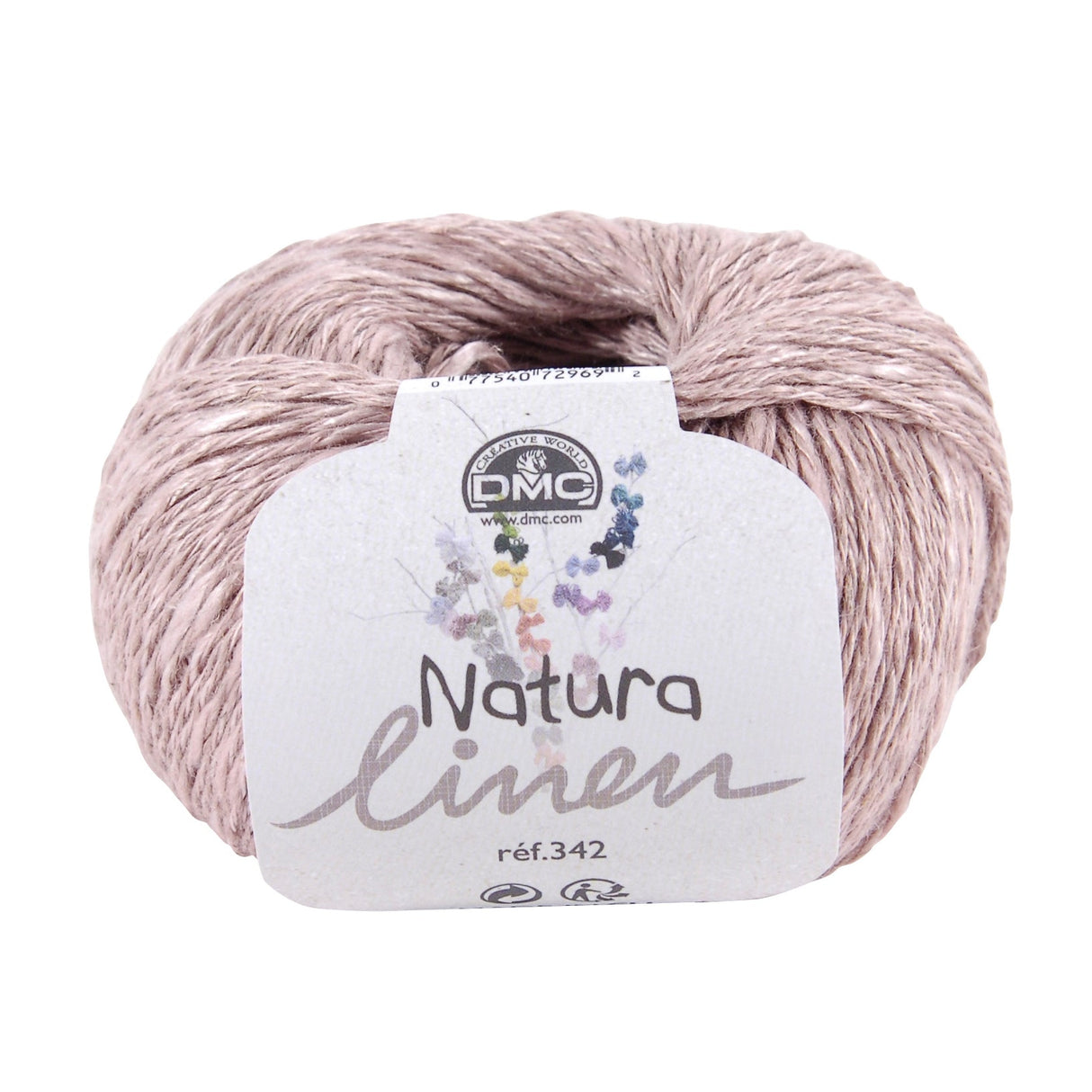 Fil Natura Linen DMC - Mélange de lin, de coton et de viscose avec un look rustique et des textures uniques, 12 couleurs d'inspiration naturelle