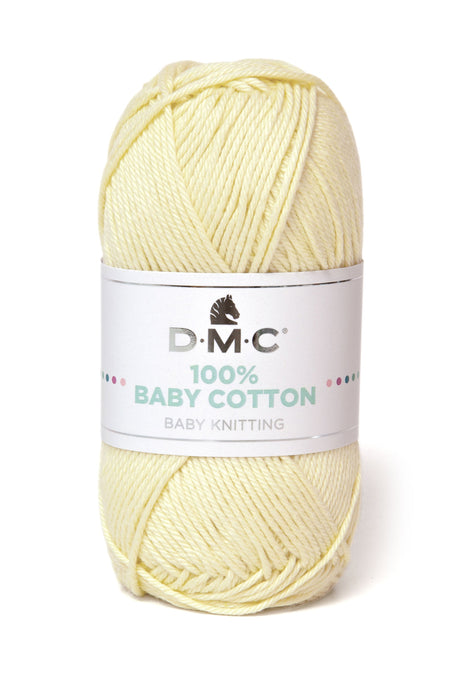 DMC 100% Baby Cotton - Hilo Suave y Seguro para Prendas de Primavera/Verano