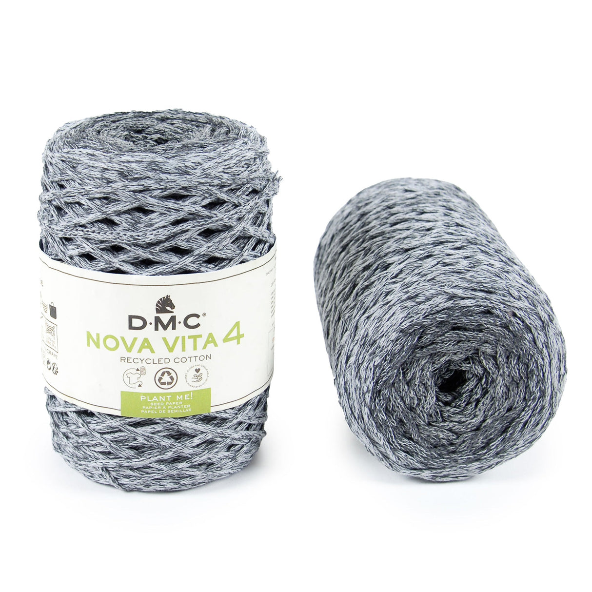 DMC Nova Vita 4 Multicolor - Recycled Cotton Yarn for Knitting and Macramé