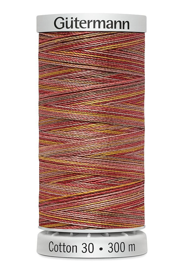 Gütermann Cotton 30 300 m - Sulky Cotton Thread for Machine Embroidery