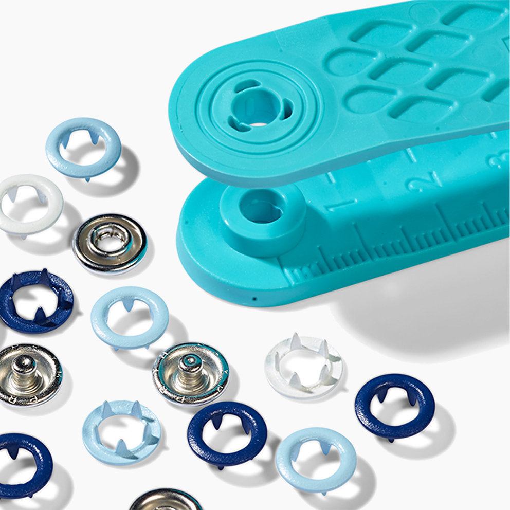 Kit de Botones de Presión Jersey 8 mm de Prym Love - Ideal para Ropa de Bebés y Niños