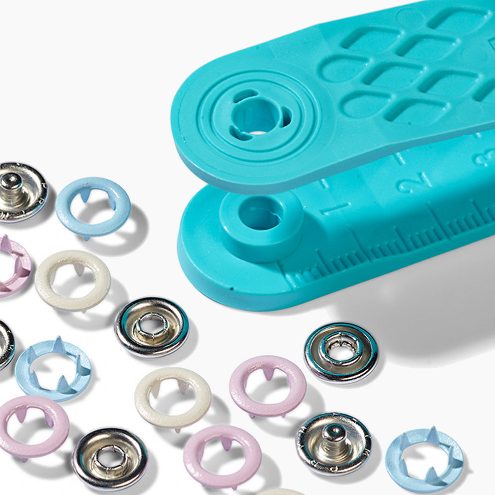 Kit de Botones de Presión Jersey 8 mm de Prym Love - Ideal para Ropa de Bebés y Niños