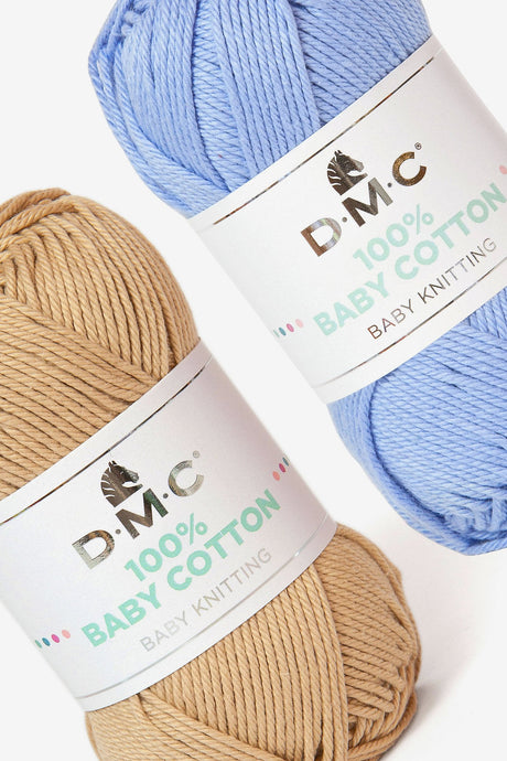 DMC 100% Baby Cotton - Hilo Suave y Seguro para Prendas de Primavera/Verano