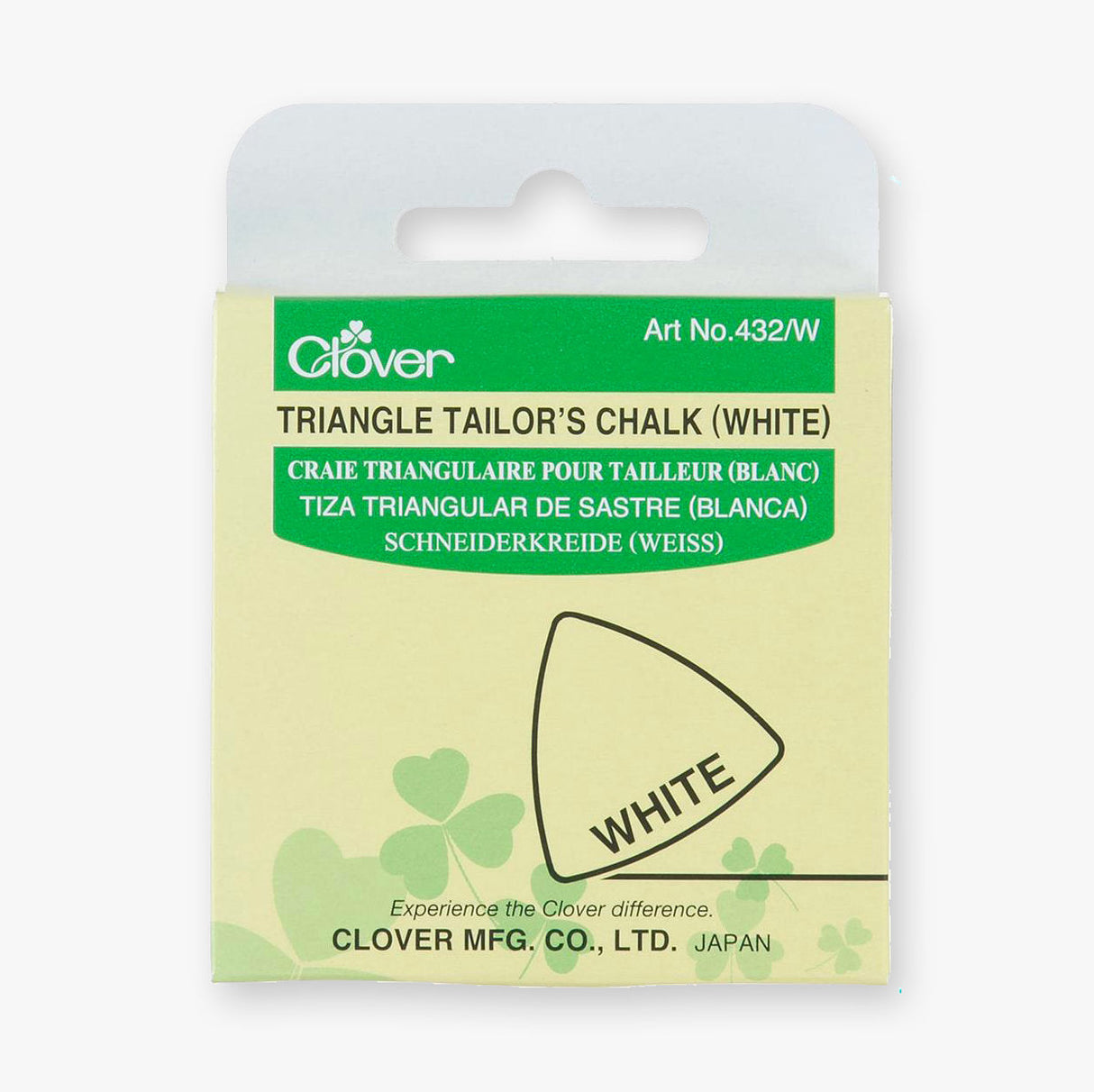 Craie de tailleur triangulaire Clover : précision et polyvalence pour vos projets de couture