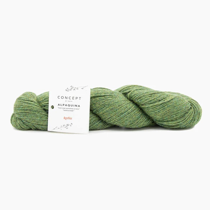 Skein of Alpaca Wool ALPAQUINA SUPERFINE by Katia for Knitting Socks and Baby Clothes