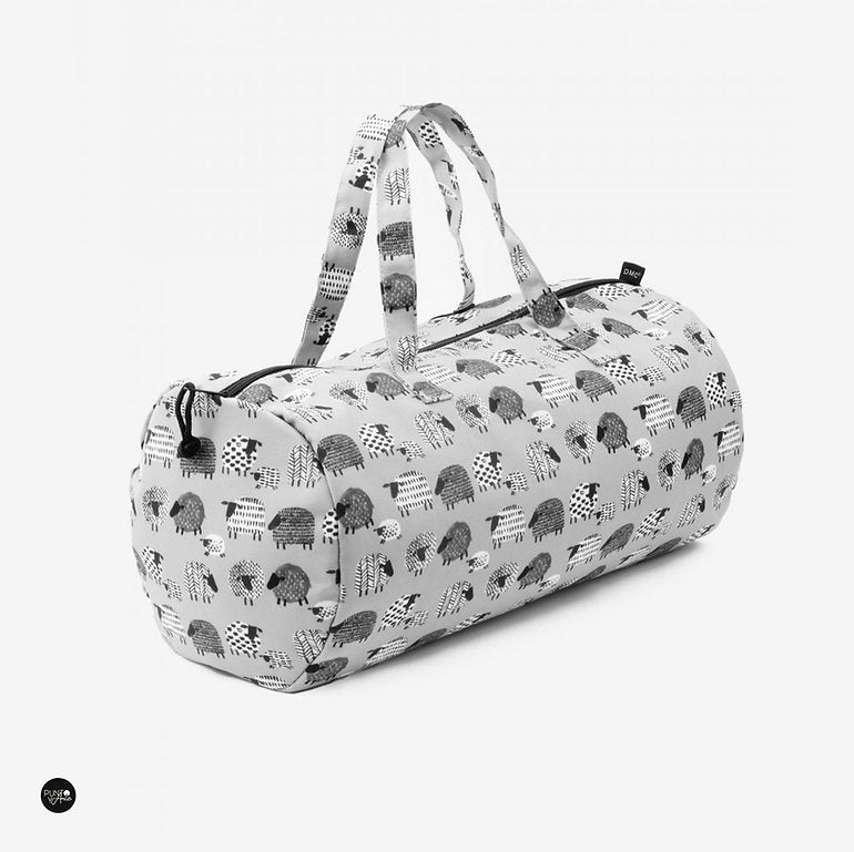 Bolsa para Labores Sheep - DMC en Color Gris con Encantador Diseño de Ovejitas
