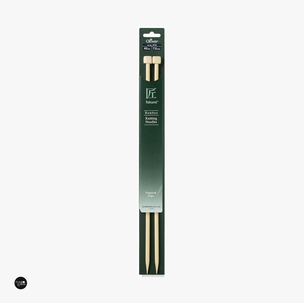 Aiguilles à Tricot Bambou 40 cm Takumi - Trèfle : Excellence en Tricot