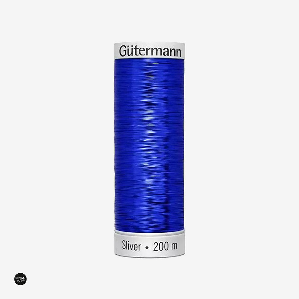 Silver 200 m - Gütermann Metallic Effect Thread