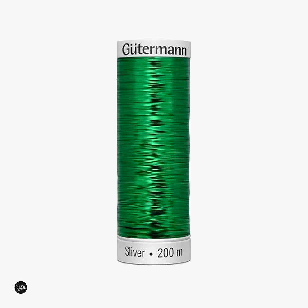 Silver 200 m - Gütermann Metallic Effect Thread