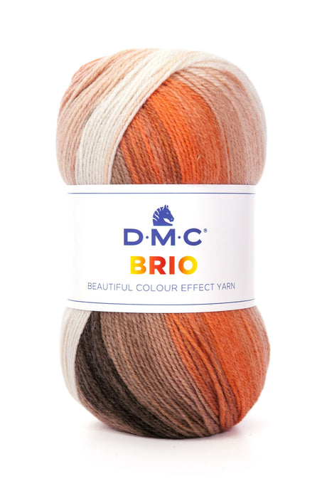 DMC Brio: Lana Multicolor con Efecto Degradado para Tejer Prendas de Otoño e Invierno