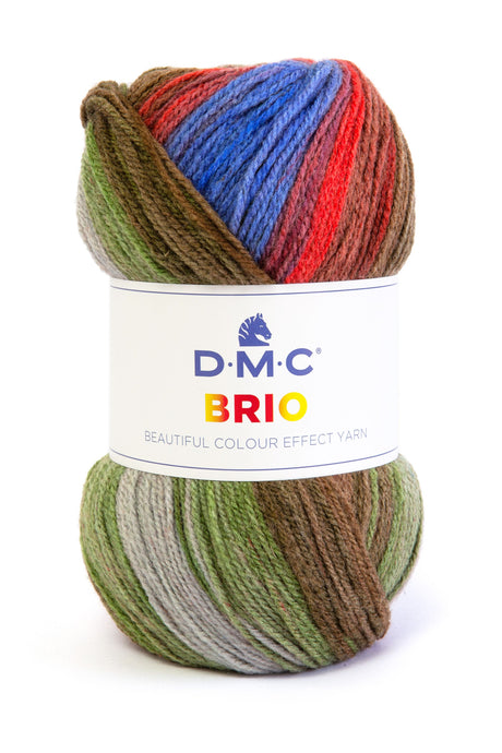 DMC Brio: Lana Multicolor con Efecto Degradado para Tejer Prendas de Otoño e Invierno