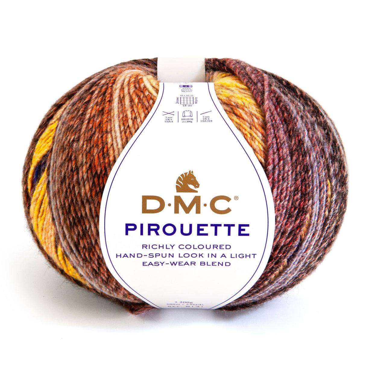 DMC Pirouette: Multicolor Wool for Autumn and Winter Work