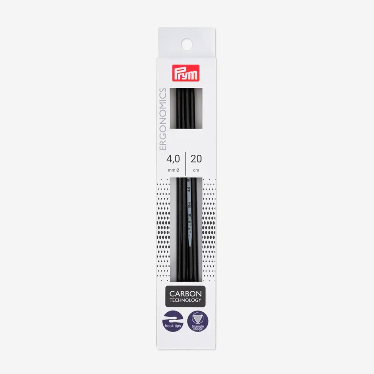 Agujas de Tricotar de Doble Punta Prym Carbon Technology de 20 cm: Innovación en Tejer
