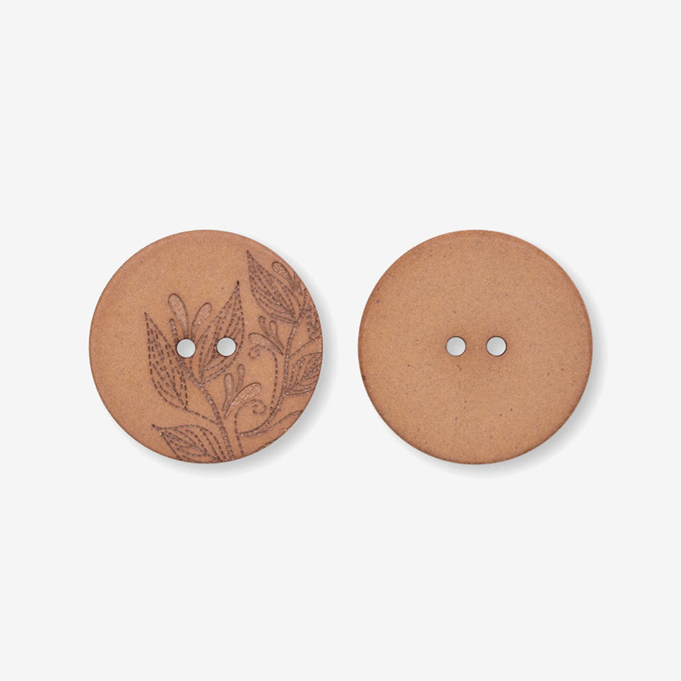 Boutons en chanvre recyclé Prym - 28 mm - Couleur marron clair - Durabilité et style