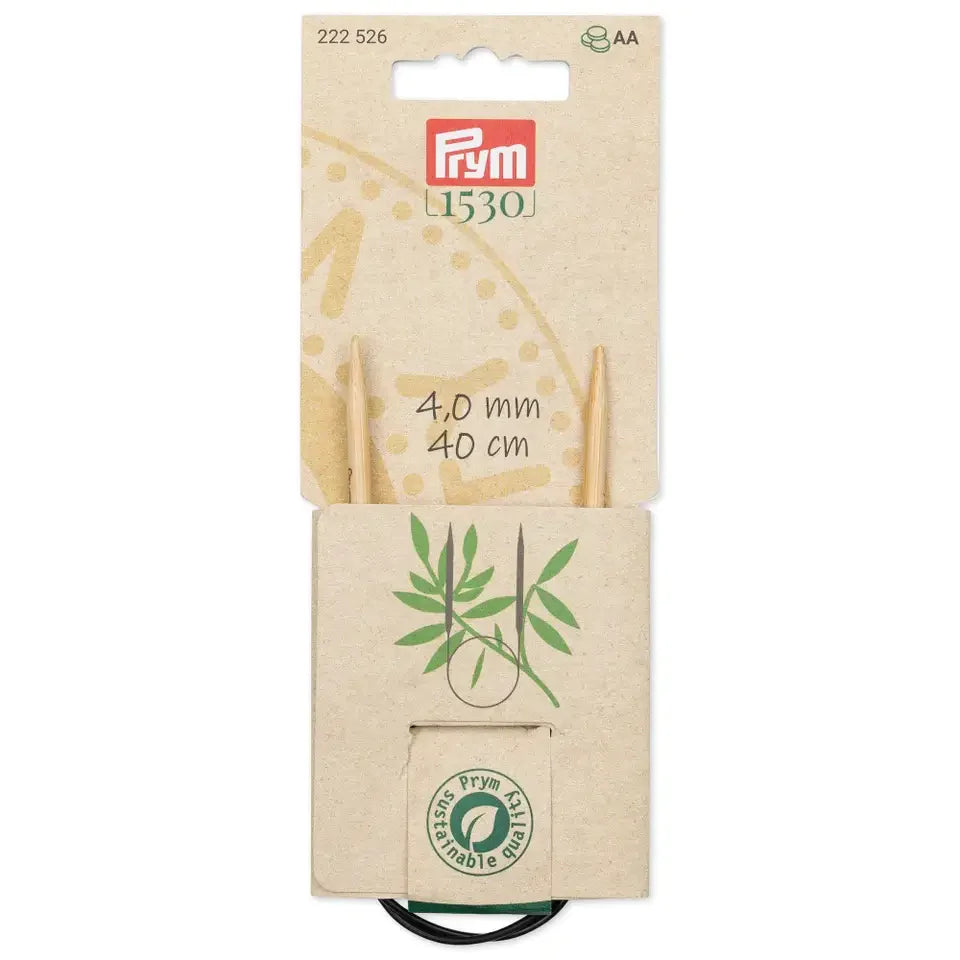 Agujas de Tejer Circulares de Bambú Prym 1530 - Suavidad, Flexibilidad y Sostenibilidad en Cada Punto