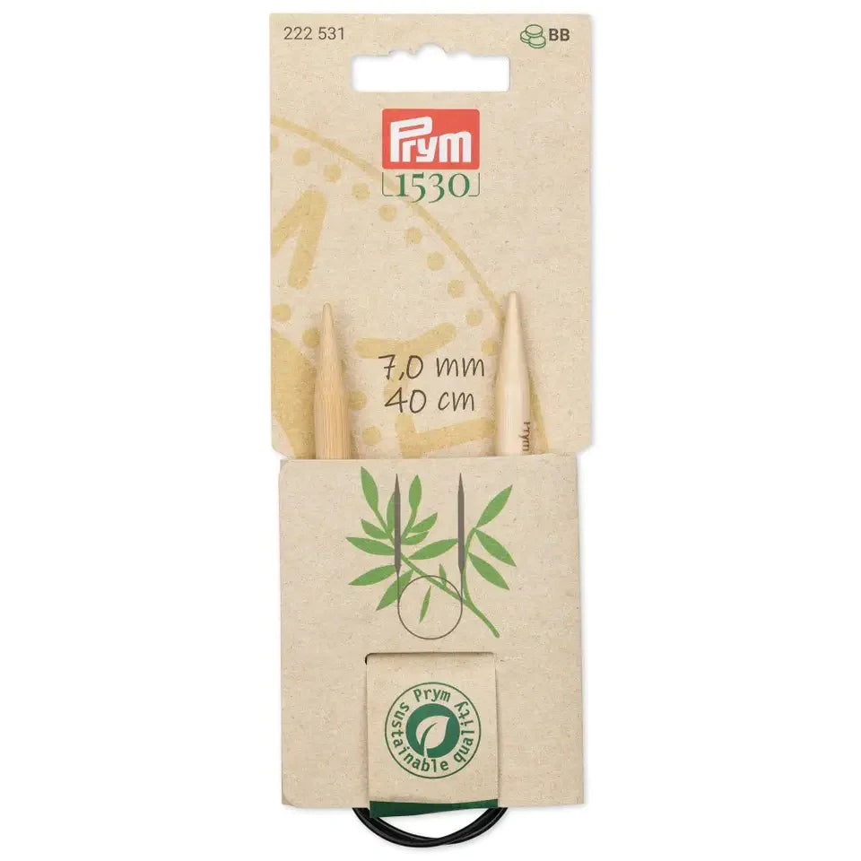 Agujas de Tejer Circulares de Bambú Prym 1530 - Suavidad, Flexibilidad y Sostenibilidad en Cada Punto