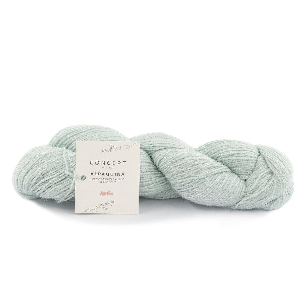 Skein of Alpaca Wool ALPAQUINA SUPERFINE by Katia for Knitting Socks and Baby Clothes