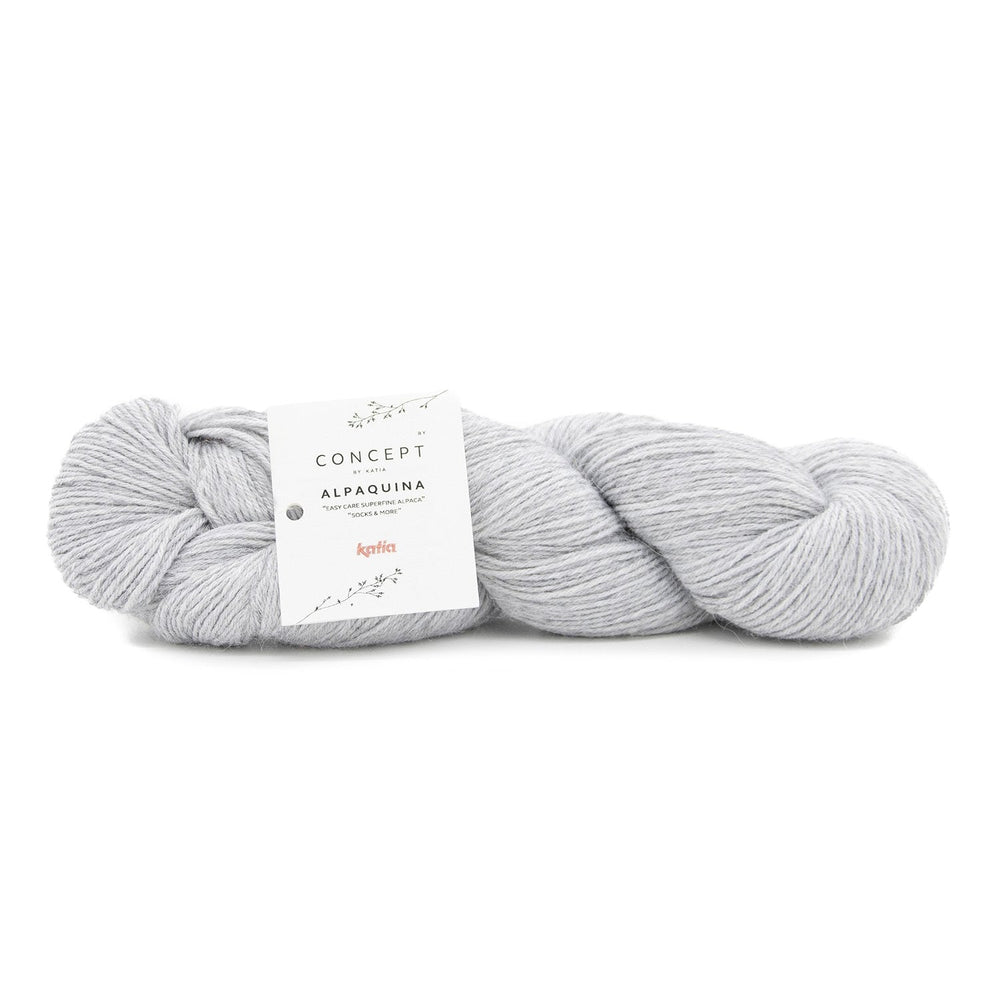 Skein of Alpaca Wool ALPAQUINA SUPERFINE by Katia for Knitting Socks and Baby Clothes