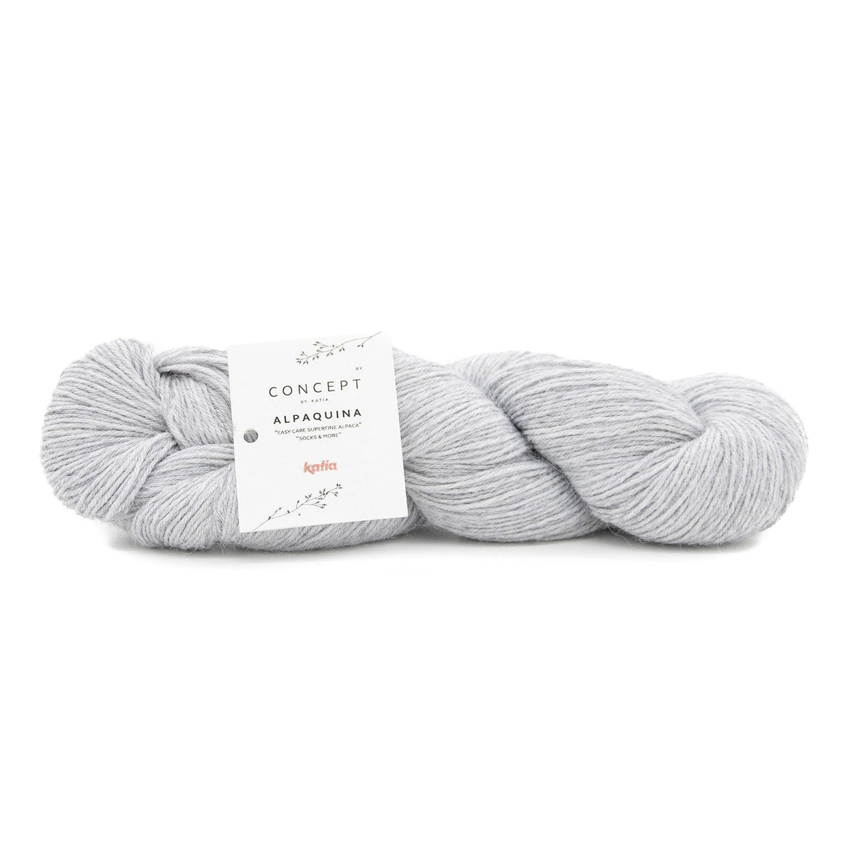 Skein of Alpaca Wool ALPAQUINA SUPERFINE by Katia for Knitting Socks and Baby Clothes