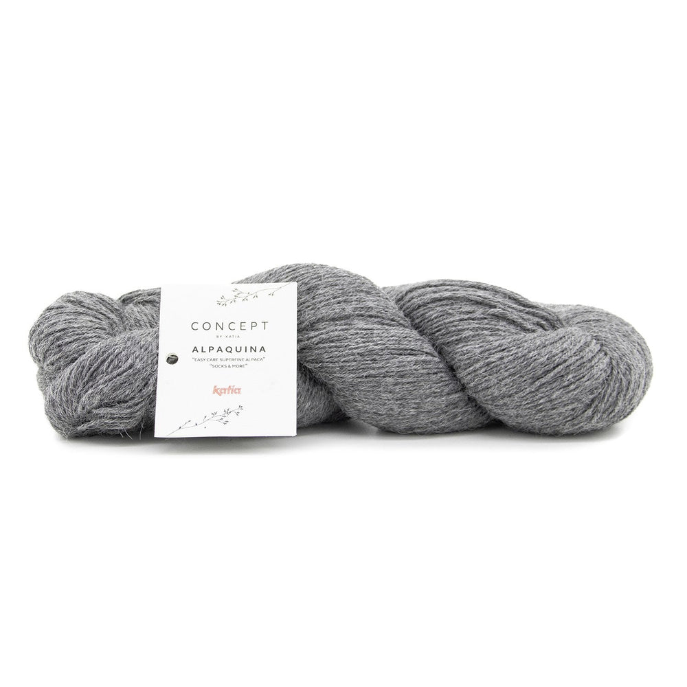 Skein of Alpaca Wool ALPAQUINA SUPERFINE by Katia for Knitting Socks and Baby Clothes