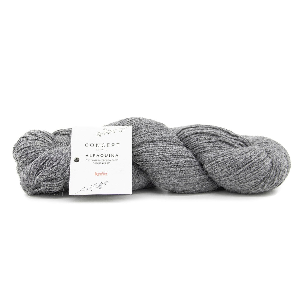 Skein of Alpaca Wool ALPAQUINA SUPERFINE by Katia for Knitting Socks and Baby Clothes