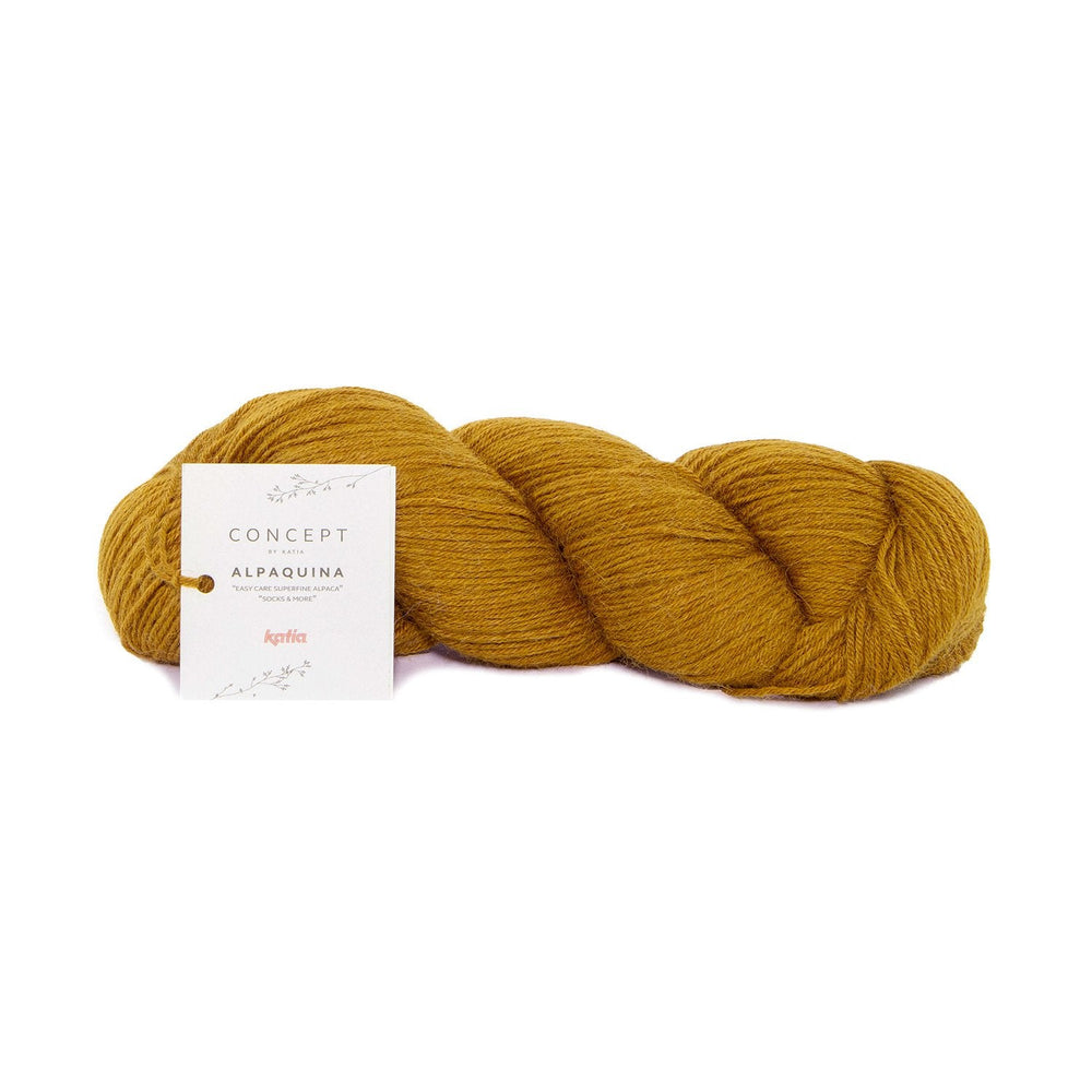 Skein of Alpaca Wool ALPAQUINA SUPERFINE by Katia for Knitting Socks and Baby Clothes