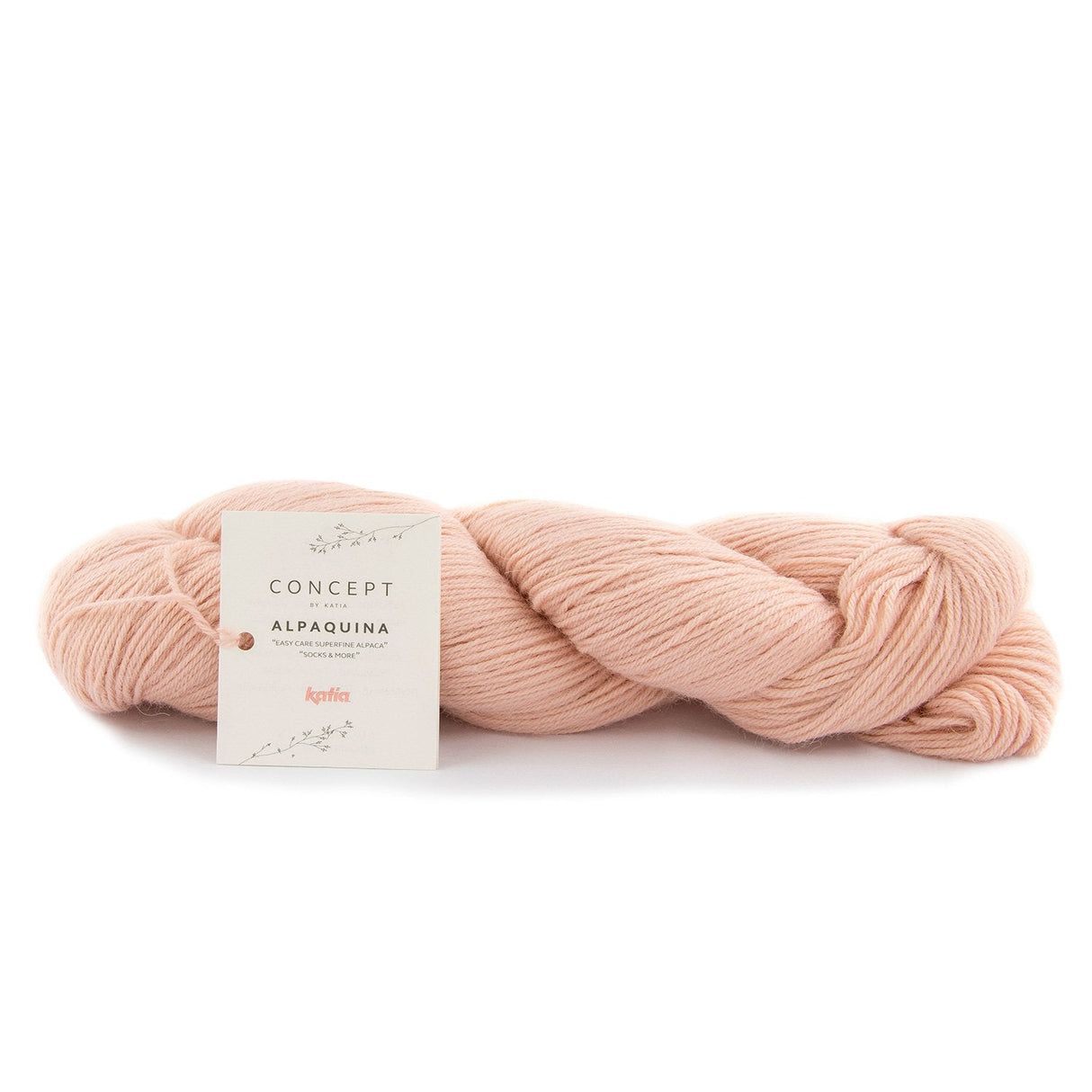 Skein of Alpaca Wool ALPAQUINA SUPERFINE by Katia for Knitting Socks and Baby Clothes