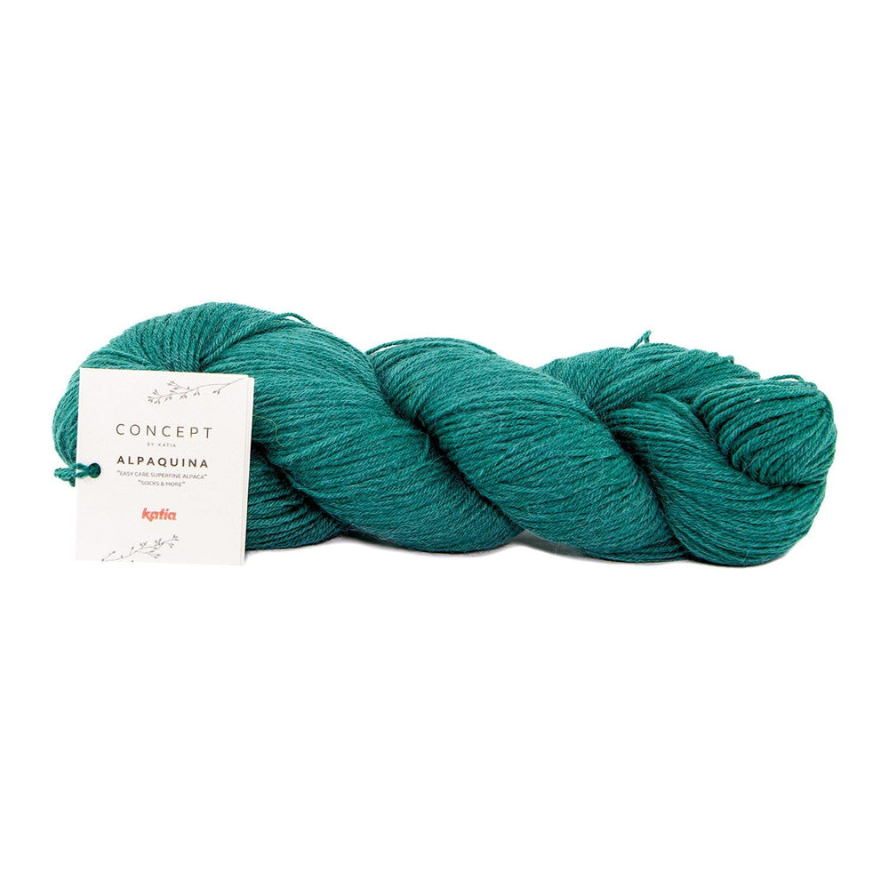 Skein of Alpaca Wool ALPAQUINA SUPERFINE by Katia for Knitting Socks and Baby Clothes
