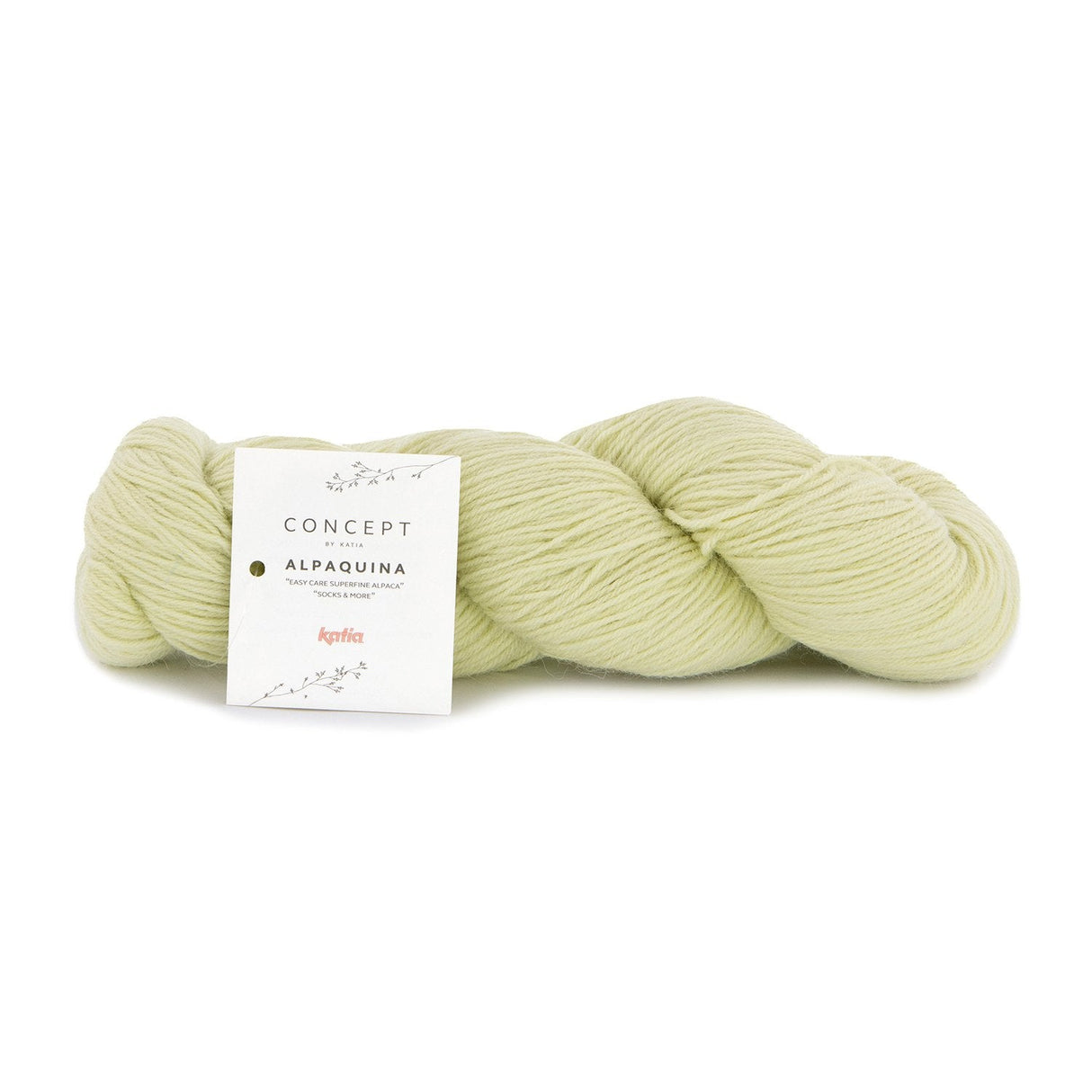 Skein of Alpaca Wool ALPAQUINA SUPERFINE by Katia for Knitting Socks and Baby Clothes