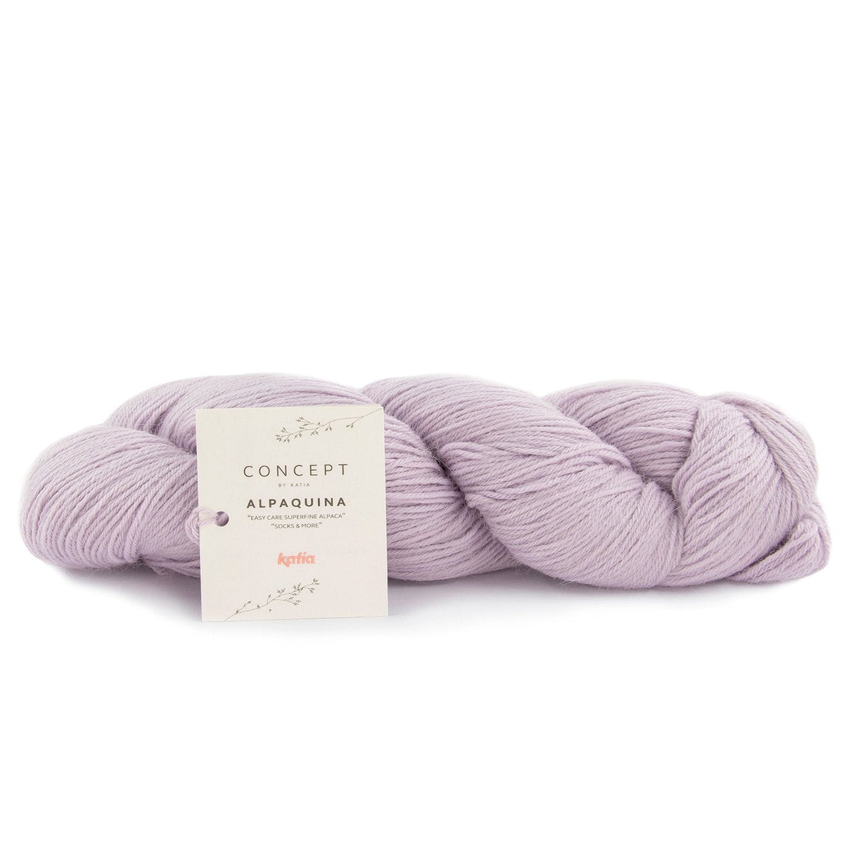 Skein of Alpaca Wool ALPAQUINA SUPERFINE by Katia for Knitting Socks and Baby Clothes
