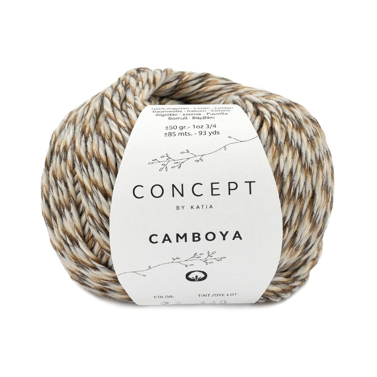 Katia Cambodge - Fil 100% Coton Effet Mouliné
