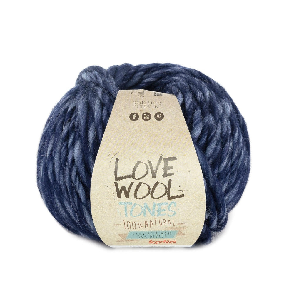 Katia Love Wool Tones - Laine vierge avec alpaga pour tricot et crochet : couleurs vives et texture exceptionnelle