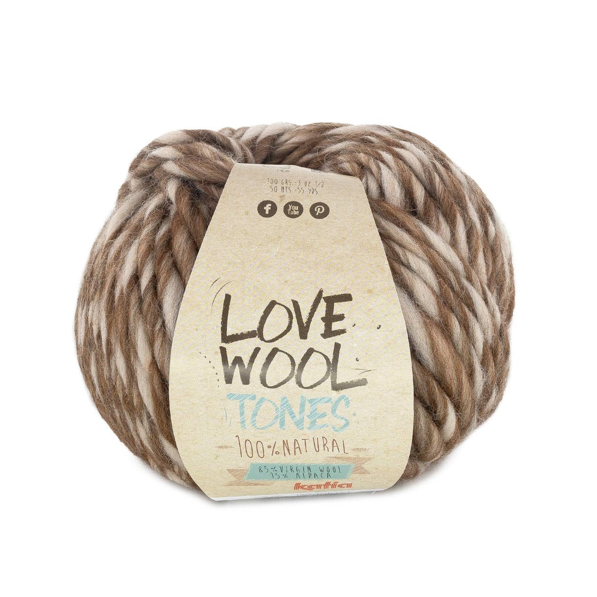 Katia Love Wool Tones - Laine vierge avec alpaga pour tricot et crochet : couleurs vives et texture exceptionnelle