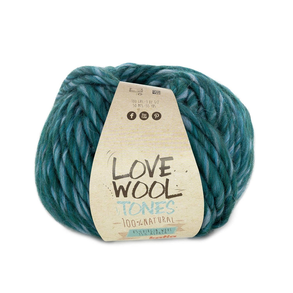 Katia Love Wool Tones - Laine vierge avec alpaga pour tricot et crochet : couleurs vives et texture exceptionnelle