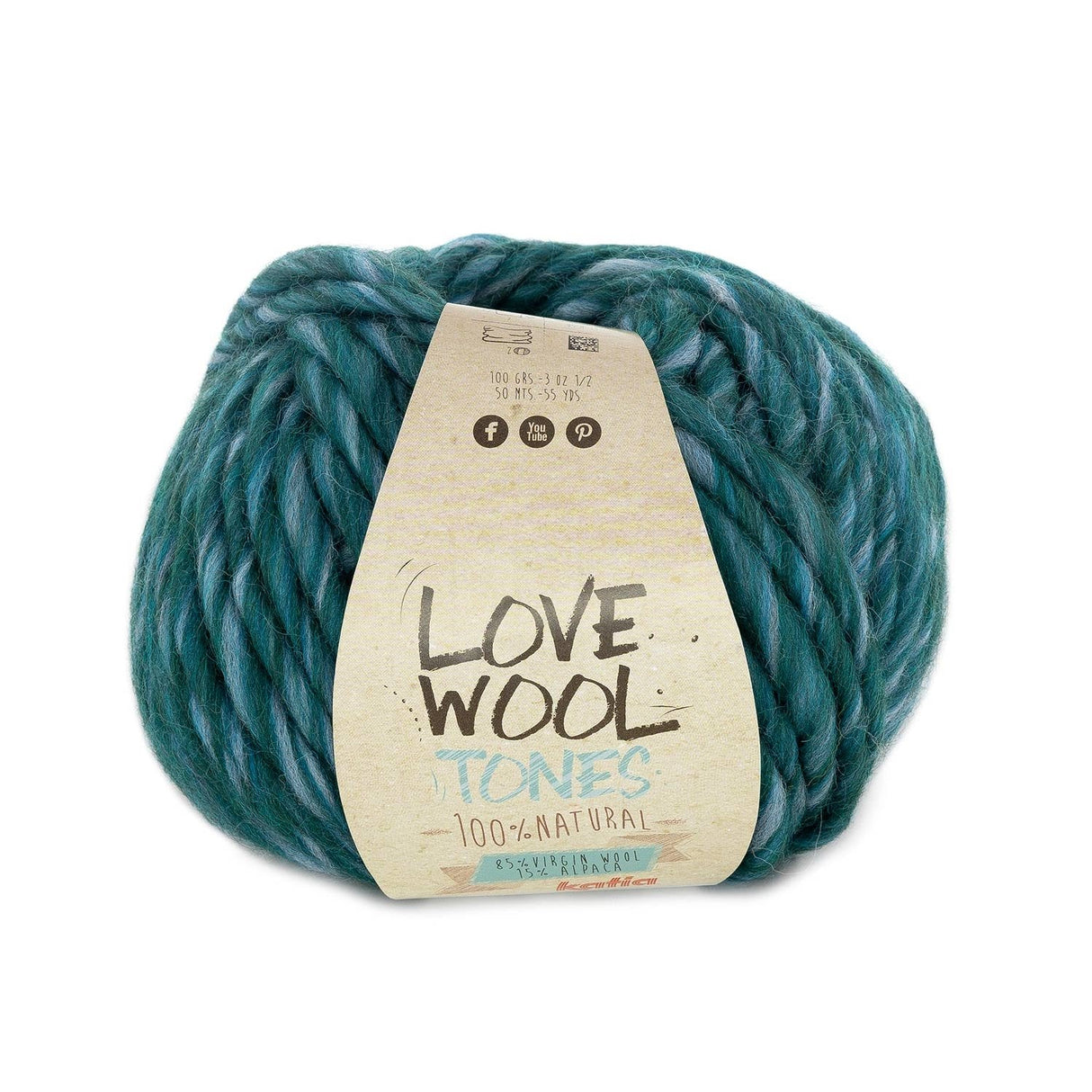 Katia Love Wool Tones - Laine vierge avec alpaga pour tricot et crochet : couleurs vives et texture exceptionnelle