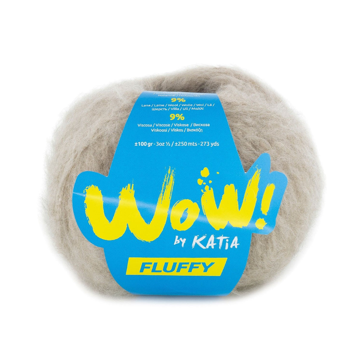 Katia Wow Fluffy - Laine douce effet brossé pour vêtements modernes