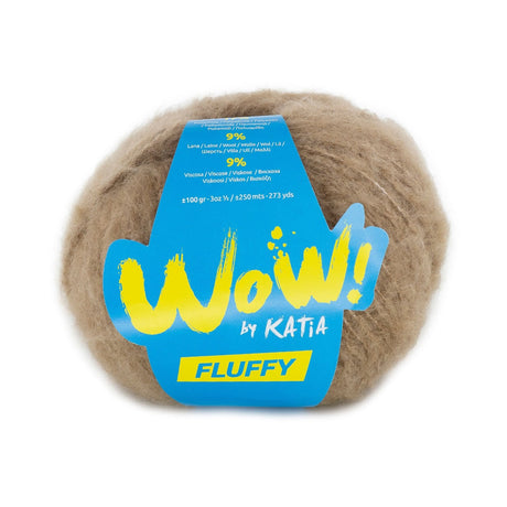 Katia Wow Fluffy - Lana Suave de Efecto Perchado para Prendas Modernas