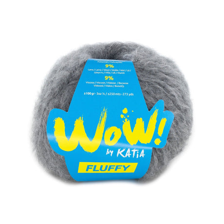 Katia Wow Fluffy - Lana Suave de Efecto Perchado para Prendas Modernas