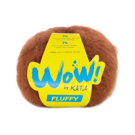 Katia Wow Fluffy - Lana Suave de Efecto Perchado para Prendas Modernas