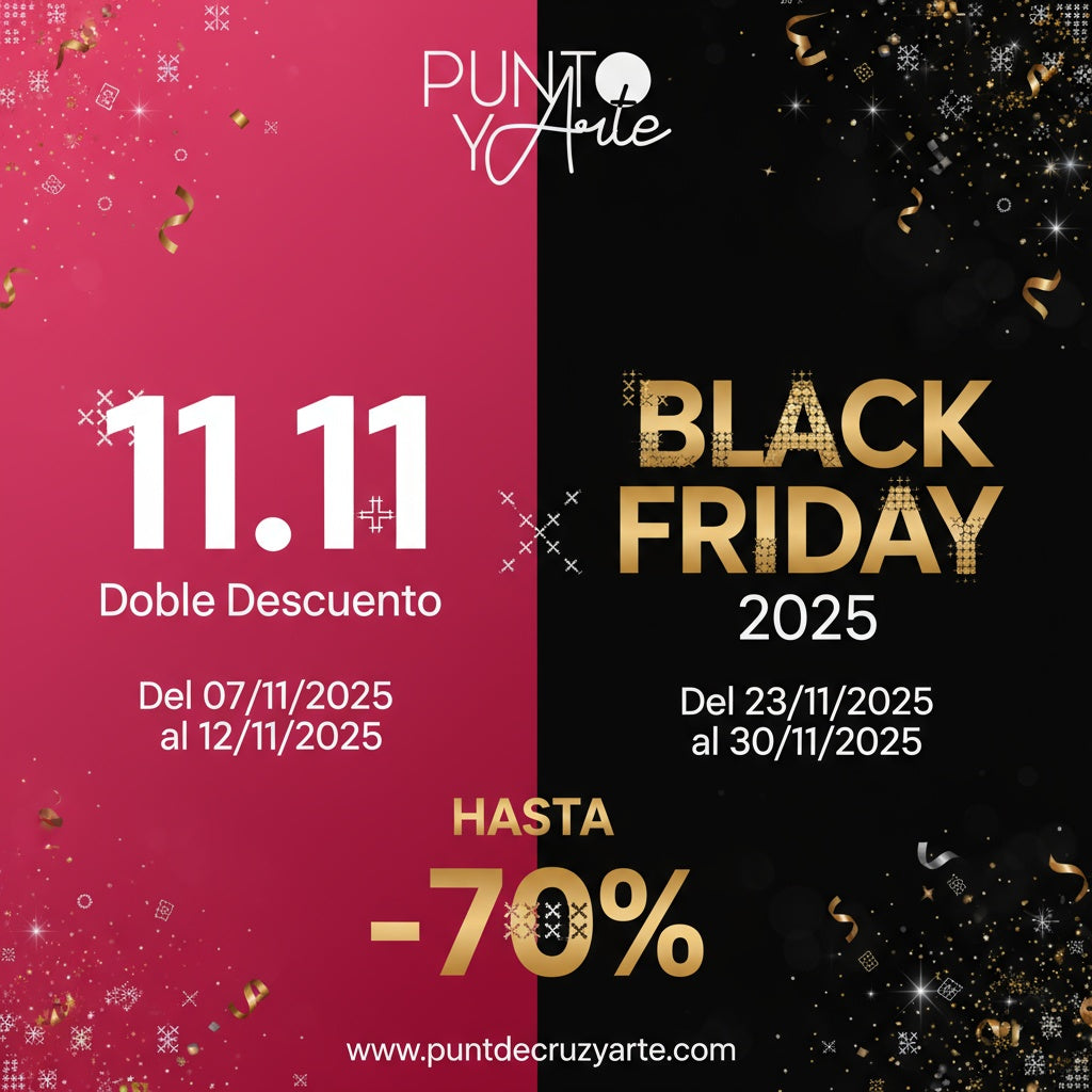 Mega Ofertas 11.11 y Black Friday en Punto y Arte — ¡hasta 70% de descuento!