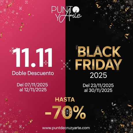 Mega Ofertas 11.11 y Black Friday en Punto y Arte — ¡hasta 70% de descuento!