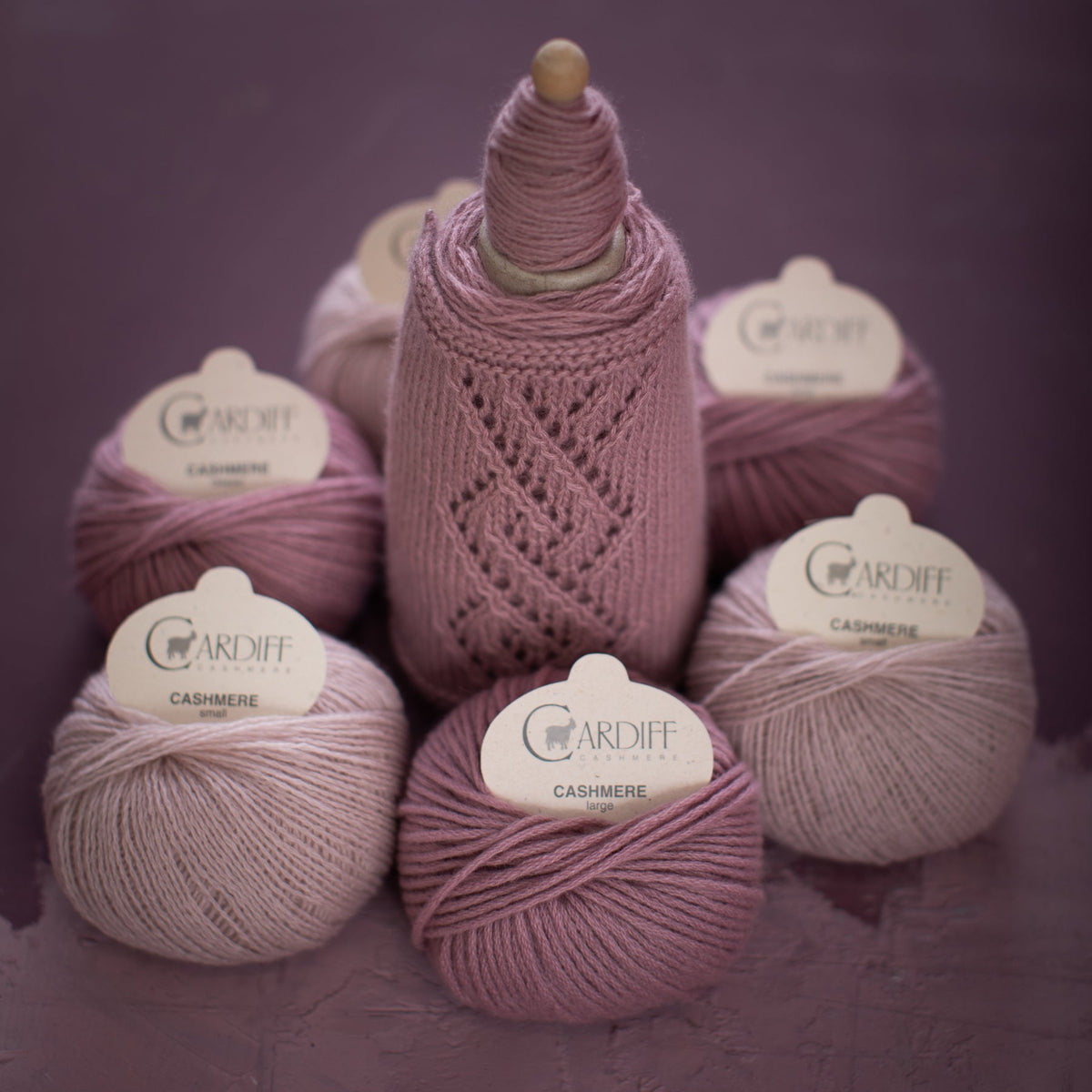 Cardiff Large Cashmere, lana gruesa 100% cachemira de Cardiff Cashmere