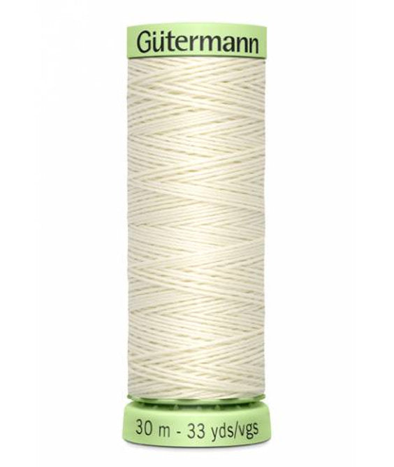 001 Fil torsadé Gütermann Top Stitch - Bobine de 30 mètres