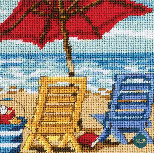 Beach chairs - 07223 Dimensions - Petit point kit