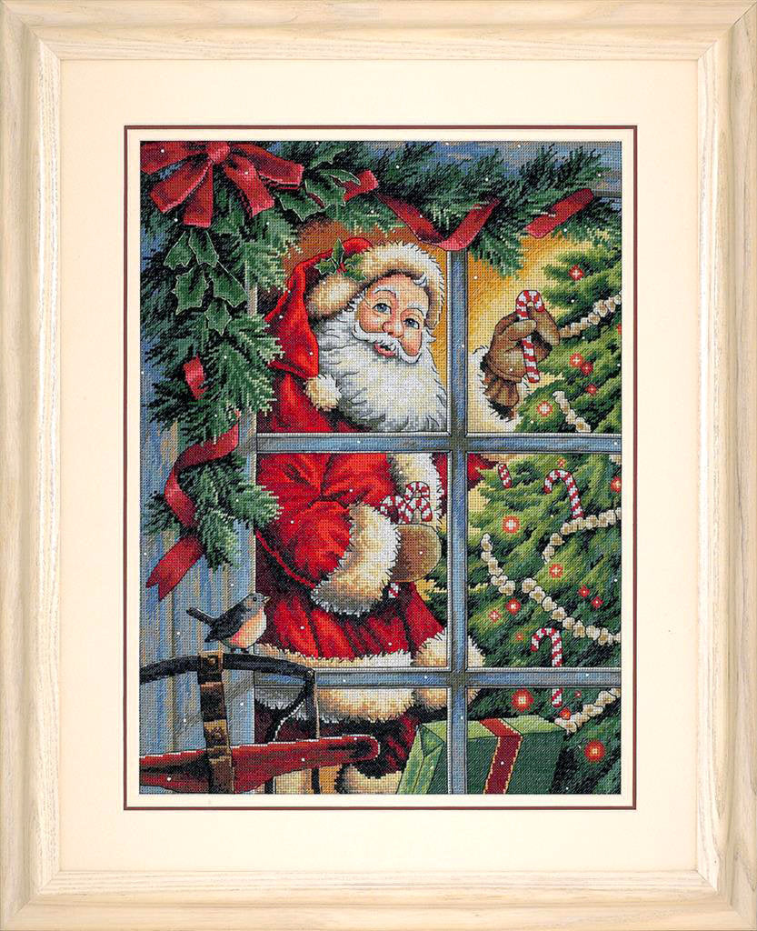 Canne en bonbon du Père Noël - 08734 Dimensions kit de point de croix