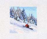 Cross Stitch Kit "On the Mountainside" MP Studia SM-987 – Skiing in the Snow